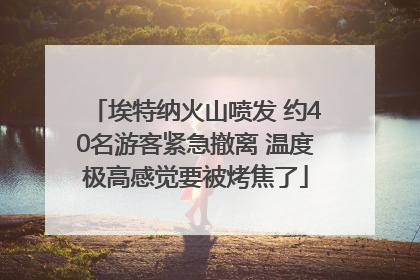 埃特纳火山喷发 约40名游客紧急撤离 温度极高感觉要被烤焦了