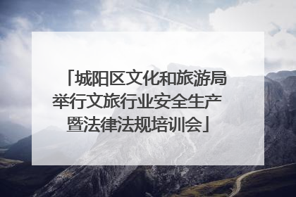 城阳区文化和旅游局举行文旅行业安全生产暨法律法规培训会
