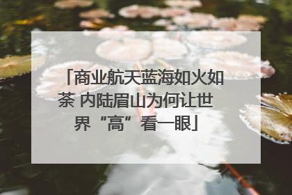 商业航天蓝海如火如荼 内陆眉山为何让世界“高”看一眼