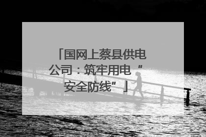 国网上蔡县供电公司：筑牢用电“安全防线”