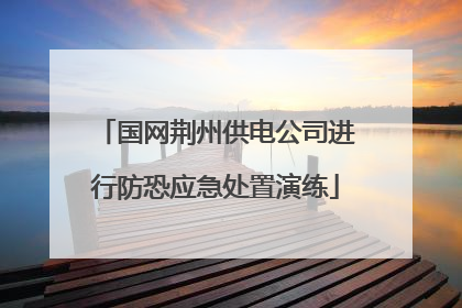 国网荆州供电公司进行防恐应急处置演练
