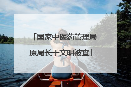 国家中医药管理局原局长于文明被查