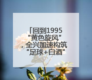 回到1995 “黄色旋风”，全兴加速构筑“足球+白酒”祝兴场景