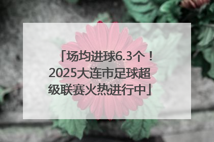 场均进球6.3个！2025大连市足球超级联赛火热进行中