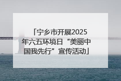 宁乡市开展2025年六五环境日“美丽中国我先行”宣传活动