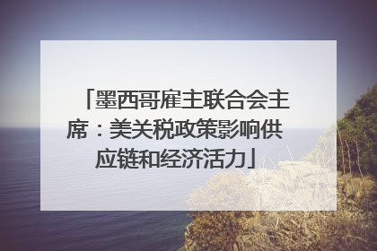 墨西哥雇主联合会主席：美关税政策影响供应链和经济活力