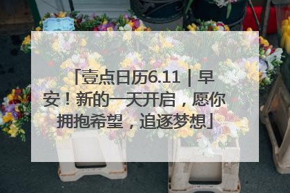 壹点日历6.11｜早安！新的一天开启，愿你拥抱希望，追逐梦想