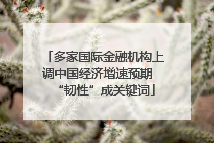 多家国际金融机构上调中国经济增速预期 “韧性”成关键词