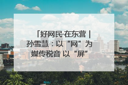 好网民·在东营｜孙雪慧：以“网”为媒传税音 以“屏”为介助发展