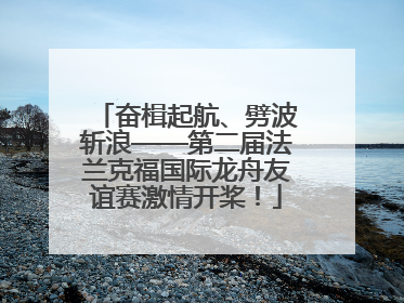 奋楫起航、劈波斩浪——第二届法兰克福国际龙舟友谊赛激情开桨！