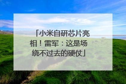 小米自研芯片亮相！雷军：这是场绕不过去的硬仗