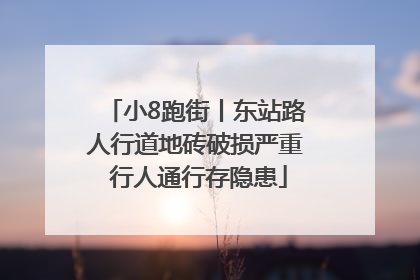 小8跑街丨东站路人行道地砖破损严重 行人通行存隐患