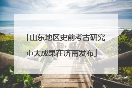 山东地区史前考古研究重大成果在济南发布
