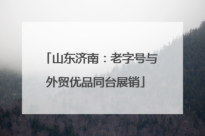 山东济南：老字号与外贸优品同台展销