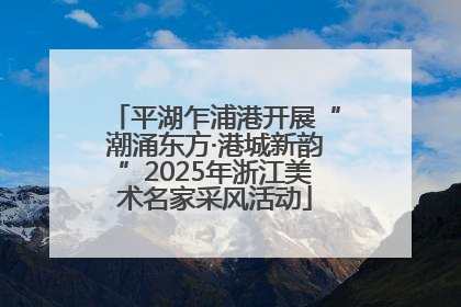 平湖乍浦港开展“潮涌东方·港城新韵”2025年浙江美术名家采风活动