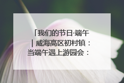 我们的节日·端午｜威海高区初村镇：当端午遇上游园会：来一场“粽”享欢乐的趣味冒险！