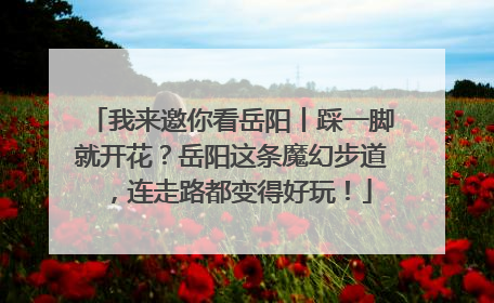 我来邀你看岳阳丨踩一脚就开花？岳阳这条魔幻步道，连走路都变得好玩！
