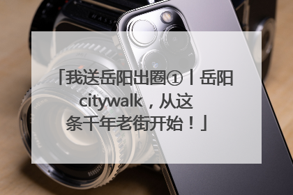 我送岳阳出圈①丨岳阳citywalk，从这条千年老街开始！