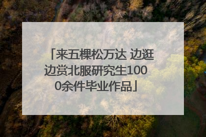来五棵松万达 边逛边赏北服研究生1000余件毕业作品