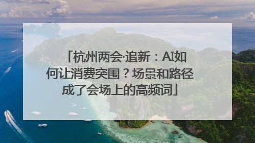 杭州两会·追新：AI如何让消费突围？场景和路径成了会场上的高频词
