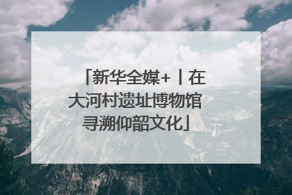 新华全媒+丨在大河村遗址博物馆寻溯仰韶文化