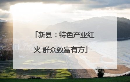 新县：特色产业红火 群众致富有方