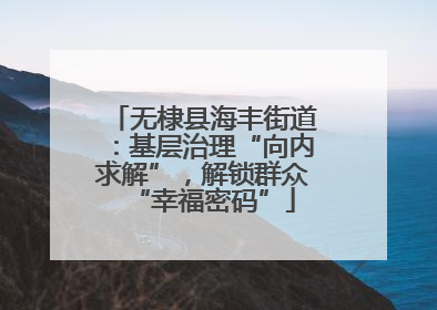 无棣县海丰街道：基层治理“向内求解”，解锁群众“幸福密码”