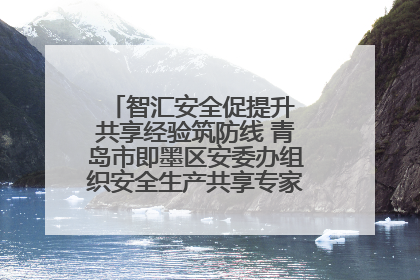智汇安全促提升 共享经验筑防线 青岛市即墨区安委办组织安全生产共享专家现场观摩学习活动