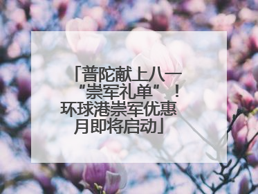 普陀献上八一“崇军礼单”！环球港崇军优惠月即将启动