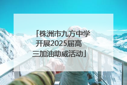 株洲市九方中学开展2025届高三加油助威活动