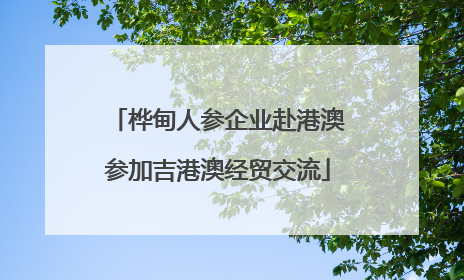 桦甸人参企业赴港澳参加吉港澳经贸交流
