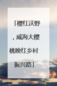 樱红沃野，威海大樱桃映红乡村振兴路
