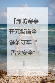 潍坊寒亭开元街道全链条守牢“舌尖安全”