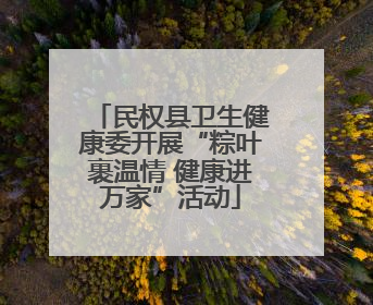 民权县卫生健康委开展“粽叶裹温情 健康进万家”活动