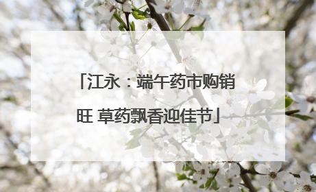 江永：端午药市购销旺 草药飘香迎佳节
