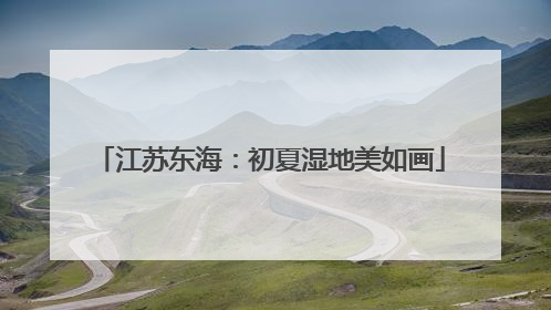 江苏东海：初夏湿地美如画