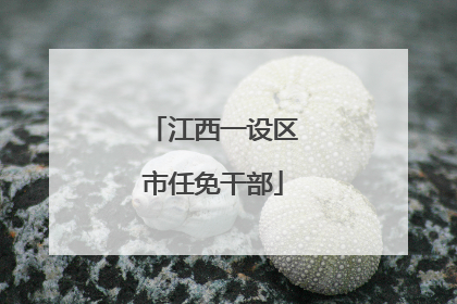 江西一设区市任免干部