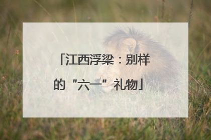 江西浮梁：别样的“六一”礼物