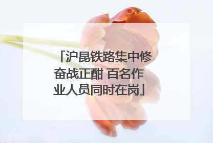 沪昆铁路集中修奋战正酣 百名作业人员同时在岗