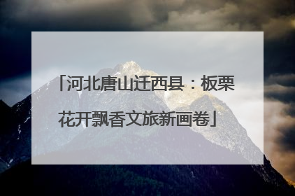 河北唐山迁西县：板栗花开飘香文旅新画卷