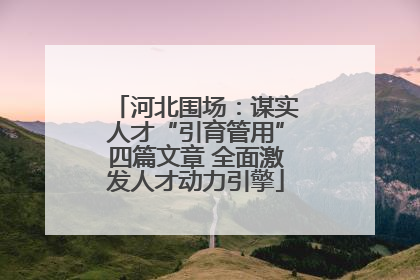 河北围场：谋实人才“引育管用”四篇文章 全面激发人才动力引擎