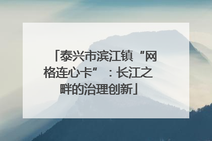 泰兴市滨江镇“网格连心卡”：长江之畔的治理创新