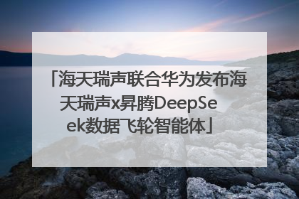 海天瑞声联合华为发布海天瑞声x昇腾DeepSeek数据飞轮智能体