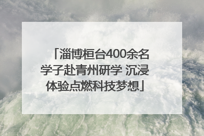 淄博桓台400余名学子赴青州研学 沉浸体验点燃科技梦想
