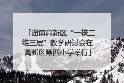 淄博高新区“一核三维三层”教学研讨会在高新区第四小学举行