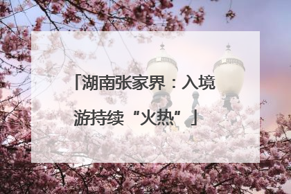 湖南张家界：入境游持续“火热”