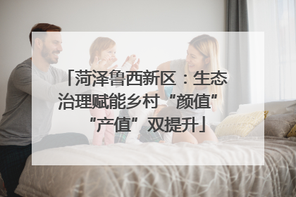 菏泽鲁西新区：生态治理赋能乡村“颜值”“产值”双提升