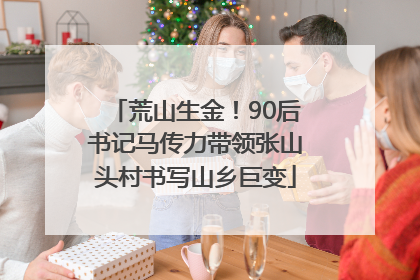 荒山生金！90后书记马传力带领张山头村书写山乡巨变
