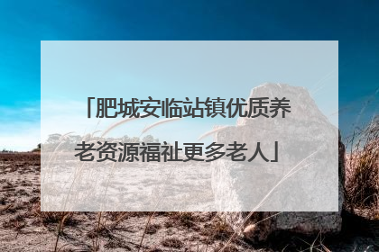 肥城安临站镇优质养老资源福祉更多老人