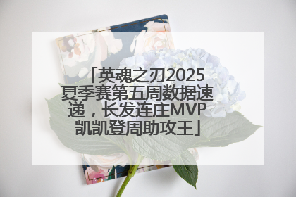 英魂之刃2025夏季赛第五周数据速递，长发连庄MVP凯凯登周助攻王